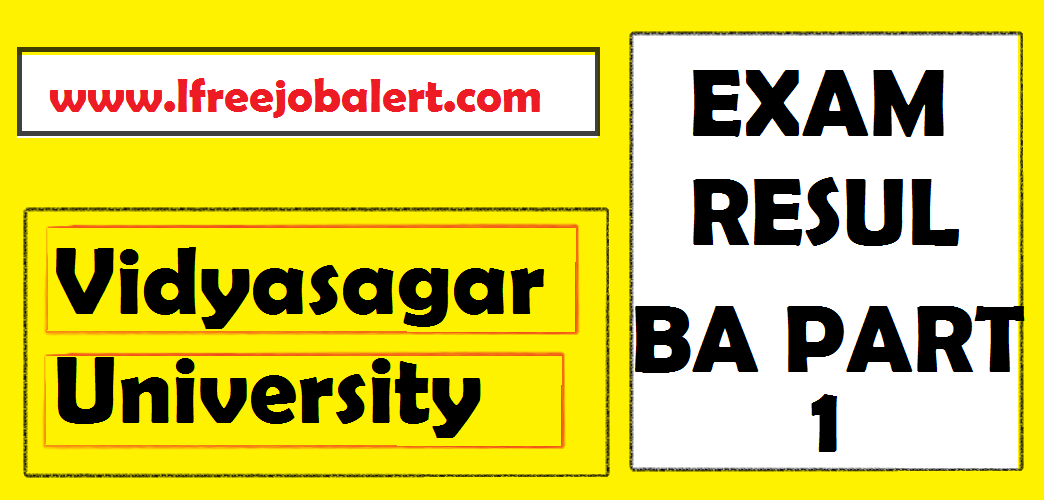 Vidyasagar University BA 1st Year Result