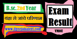 VMOU Bsc 2nd Year Result