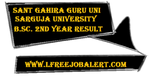 Sarguja University Result bsc 2nd Year