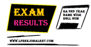VBSPU Result BA 3rd Year