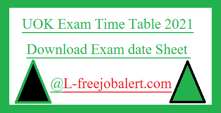 कोटा यूनिवर्सिटी bcom 1st year exam time table 2021 