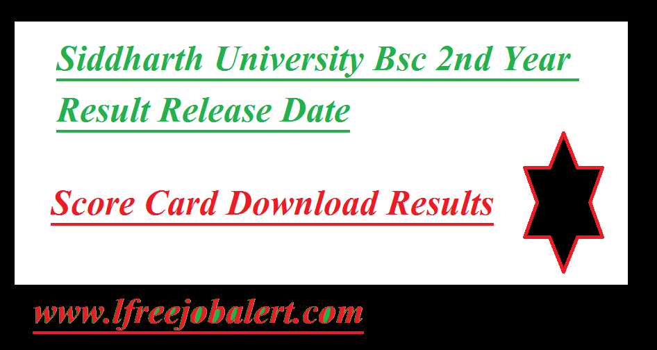 Siddharth University Bsc 2nd Year Result