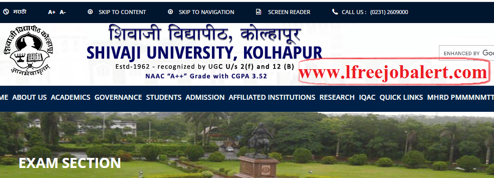 Shivaji University BA 1st Year Result