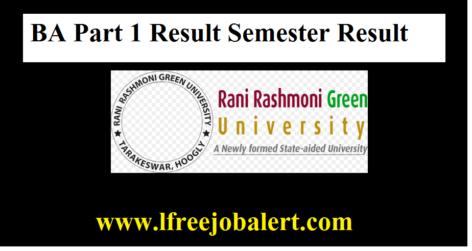 Rani Rashmoni Green University BA 1st Year Result