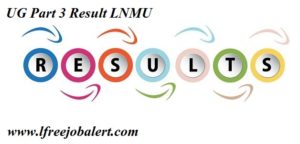 LNMU Part 3 Result