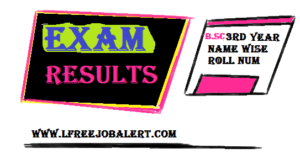 VBSPU bsc 3rd Year Result