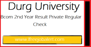 Durg University Result bcom 2nd Year