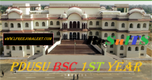 PDUSU bsc 1st Year Result Name Wise