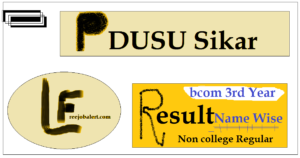 Shekhawati University bcom final Year Result