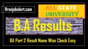 BA 2nd Year Result Name wise