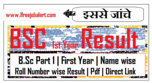 BSC 1st Year Result