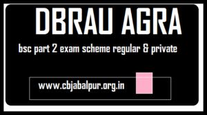DBRAU bsc 2nd Year time table