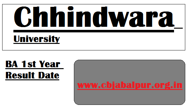 Chhindwara University BA 1st Year Result