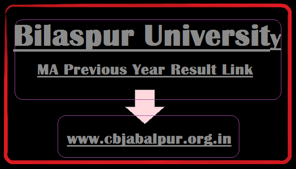 {www.bilaspuruniversity.ac.in} Bilaspur University MA Previous Year Result